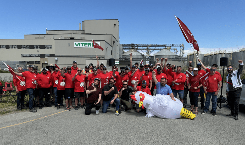 Les travailleuses et travailleurs de Viterra à Bécancour entament leur septième semaine de grève