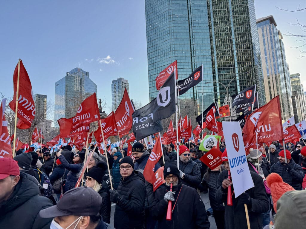 Les membres d’Unifor unis à Montréal pour défendre la démocratie syndicale